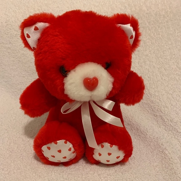Red Hearts Teddy Bear - Picture 1 of 5